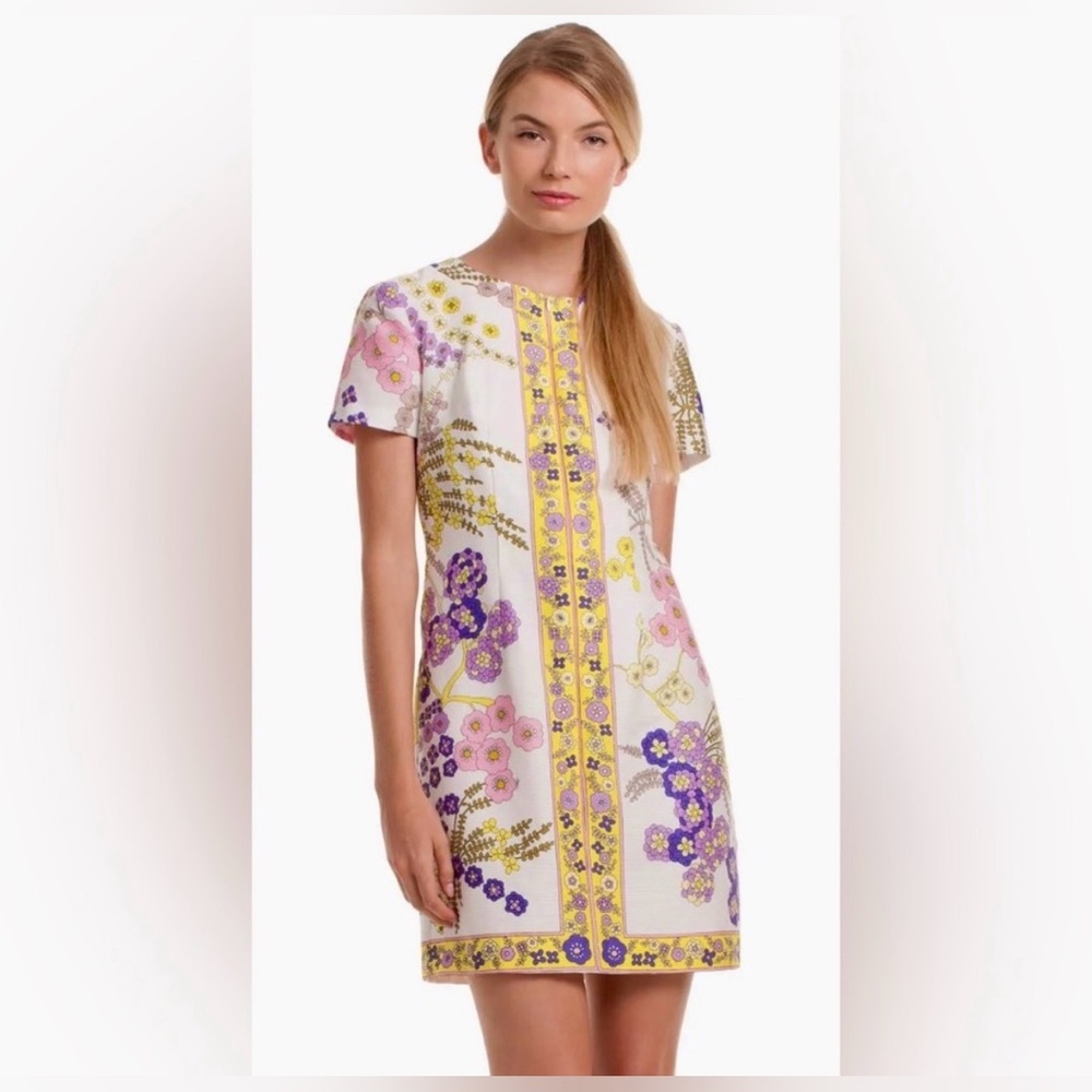 Trina Turk Arboretum Crescent Drive Ottoman mini shift dress 10 - Picture 3 of 8